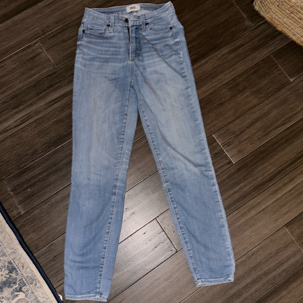 Paige - Margot Ultra Skinny Jean in light blue denim